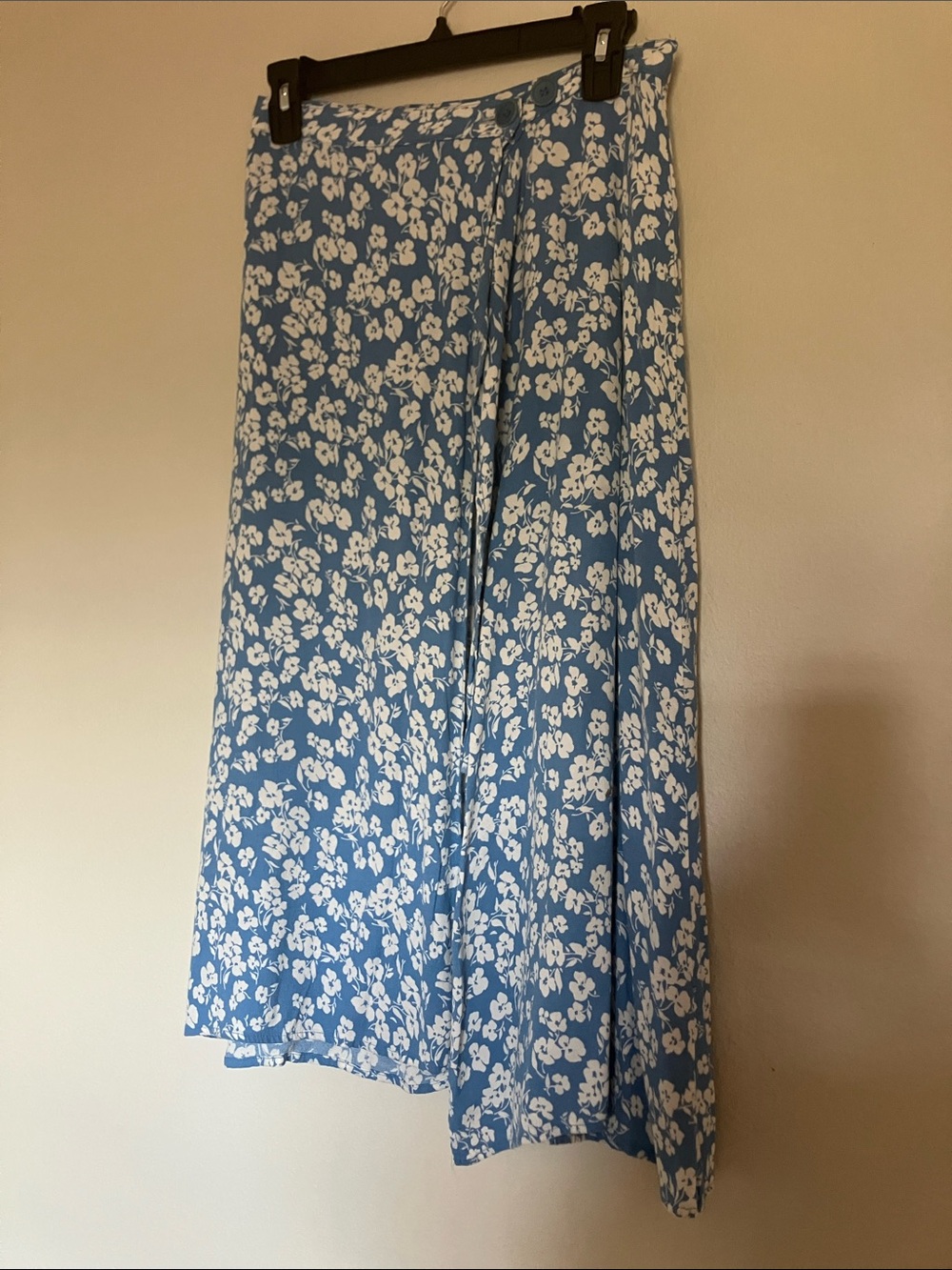 Reformation Blue and White Floral Maxi Skirt Women’s Small